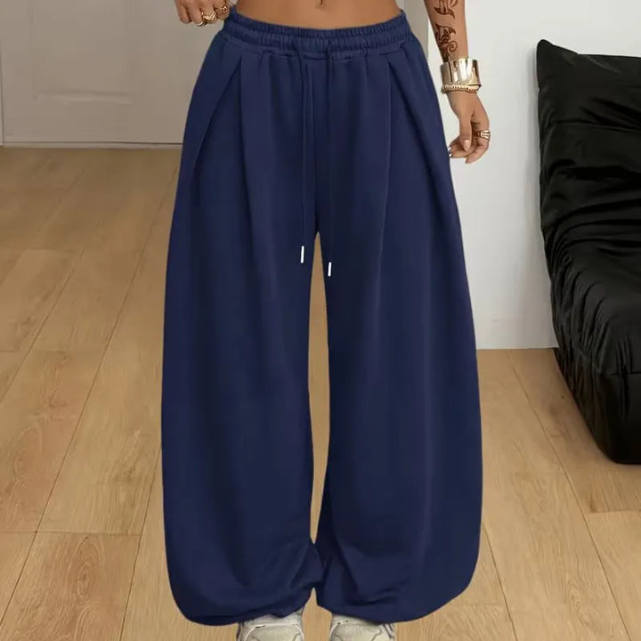 Annis - Lässige, weit geschnittene Hose mit Kordelzug