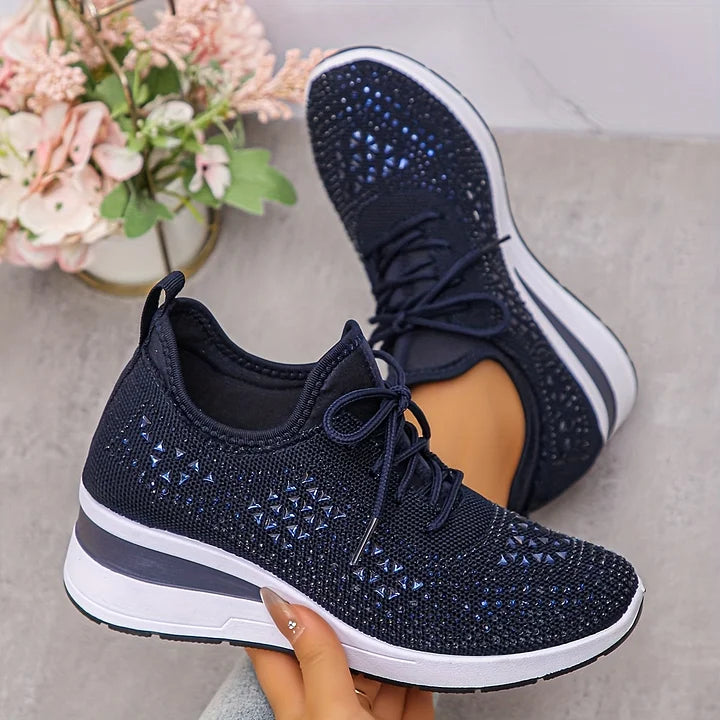 Lilia - strassbesetzter Keilsneaker