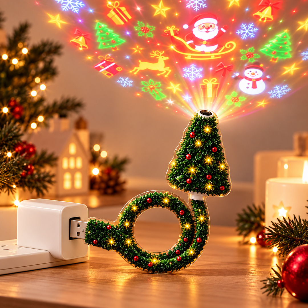 Festelle - LED-Projektionsleuchte für den Christbaum