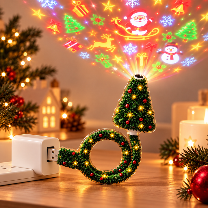 Festelle - LED-Projektionsleuchte für den Christbaum