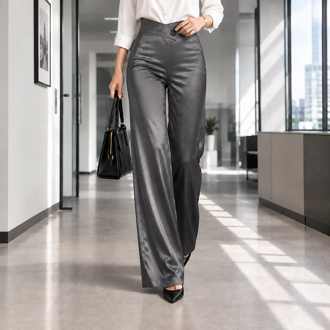 Anouk - elegante hochtaillierte Wide-Leg-Hose