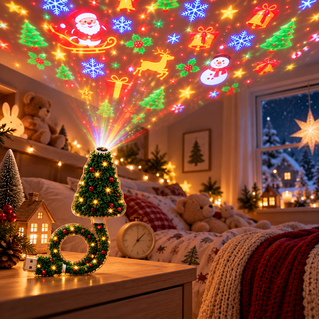 Festelle - LED-Projektionsleuchte für den Christbaum