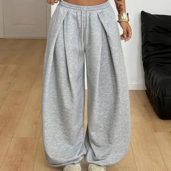 Annis - Lässige, weit geschnittene Hose mit Kordelzug