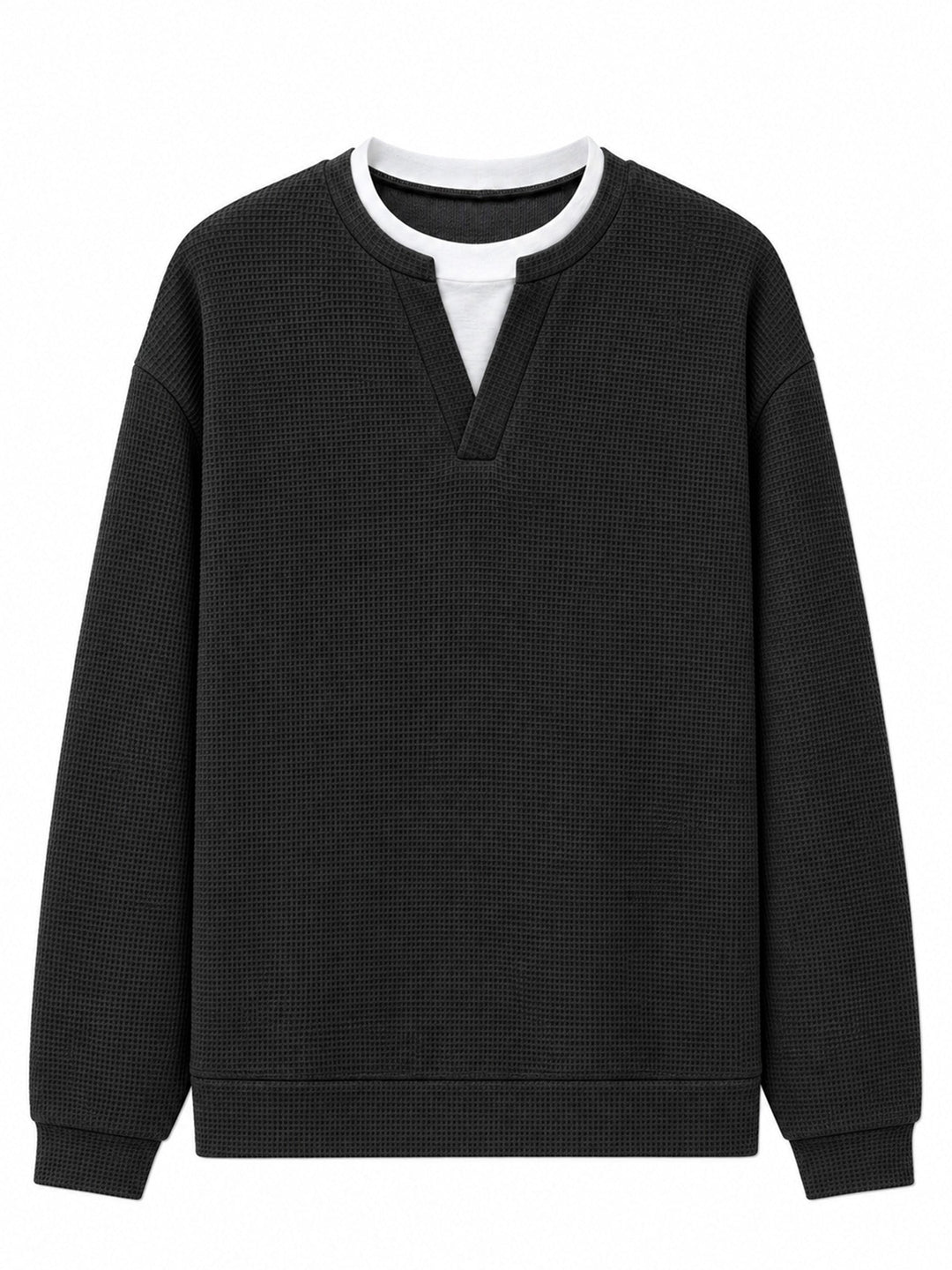 Oswald - Waffelstruktur-Langarmshirt