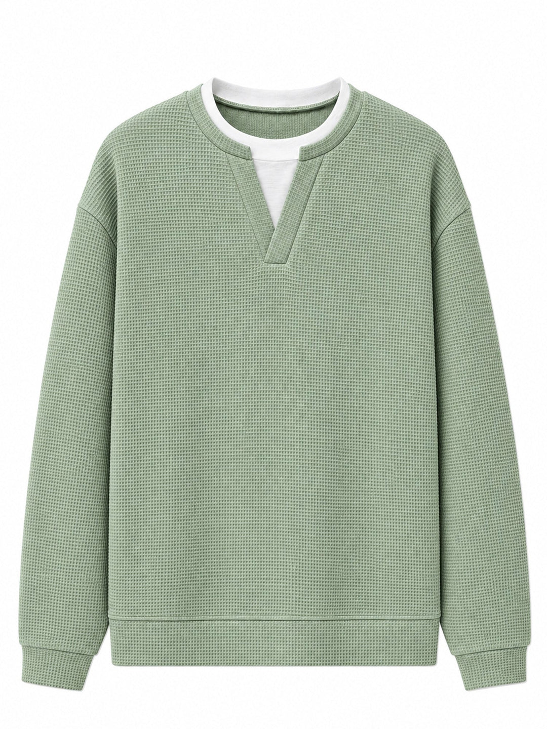 Oswald - Waffelstruktur-Langarmshirt