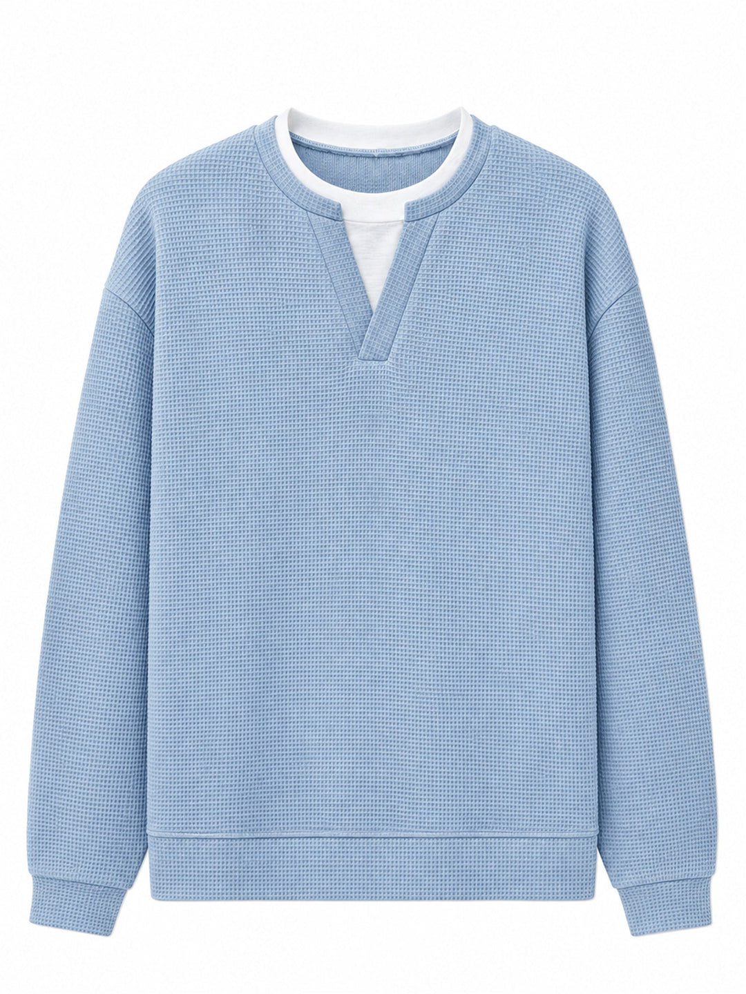 Oswald - Waffelstruktur-Langarmshirt