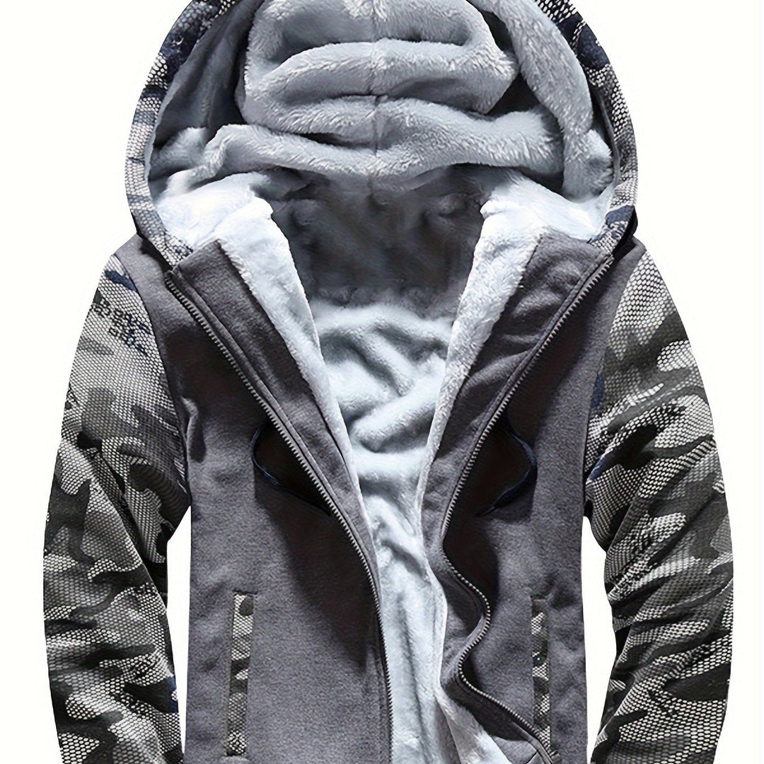 Dax - schwerer Camouflage-Zip-Hoodie