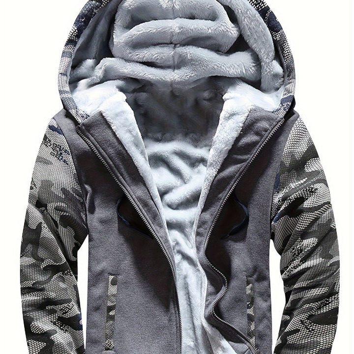 Dax - schwerer Camouflage-Zip-Hoodie