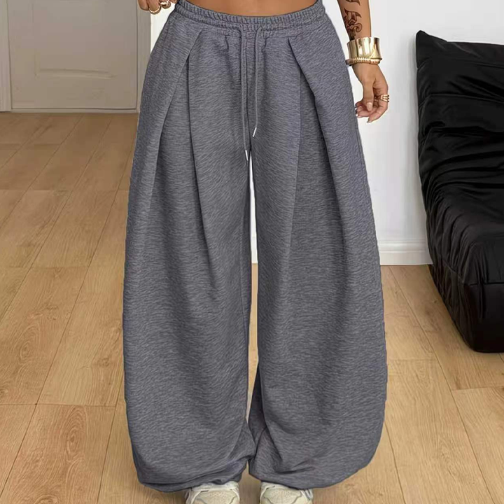 Annis - Lässige, weit geschnittene Hose mit Kordelzug