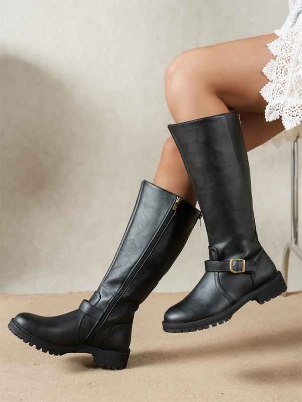 Estera - elegante Stiefeletten mit doppeltem Reißverschluss und Blockabsatz