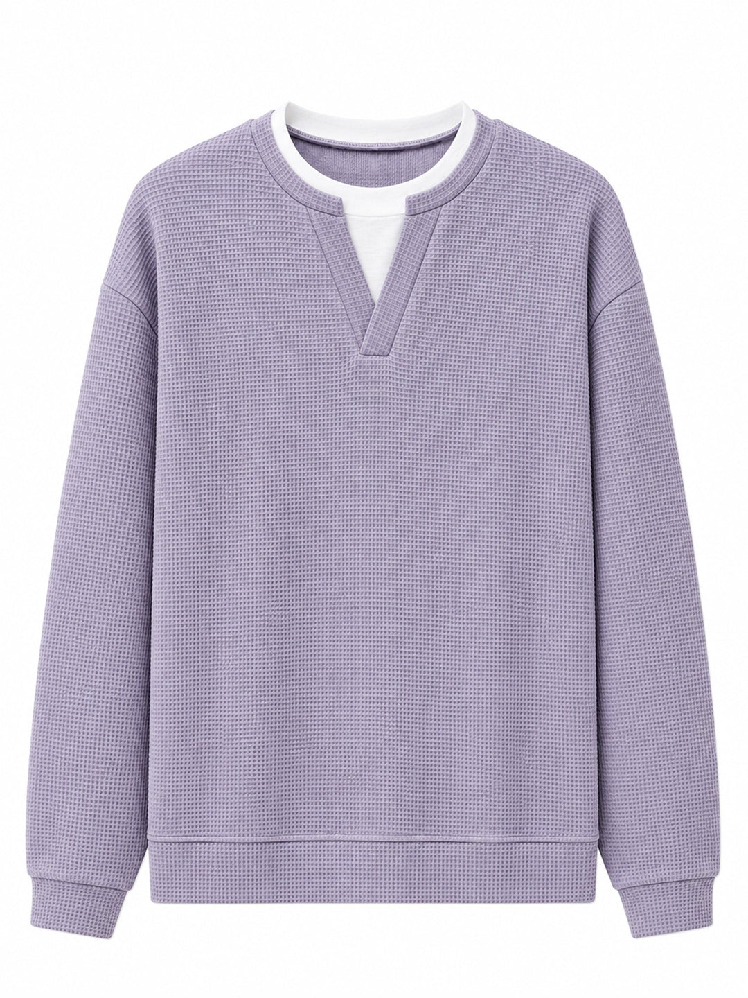 Oswald - Waffelstruktur-Langarmshirt