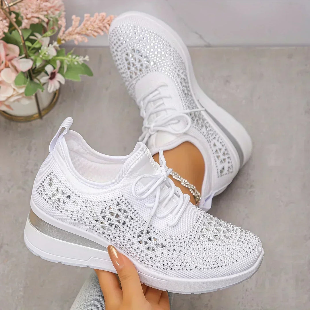 Lilia - strassbesetzter Keilsneaker
