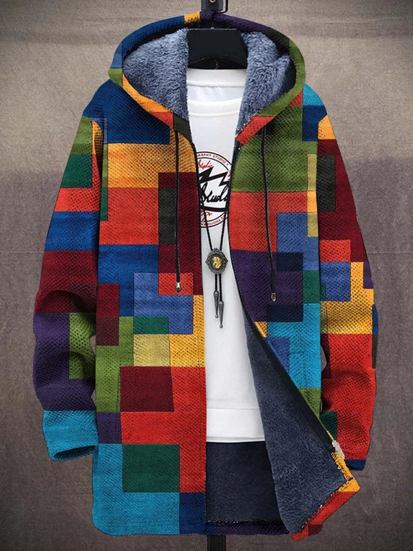 Barden - Plüschgefütterte Colourblock-Kapuzenjacke