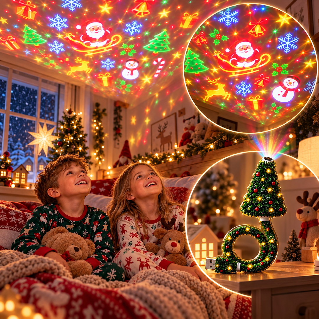 Festelle - LED-Projektionsleuchte für den Christbaum
