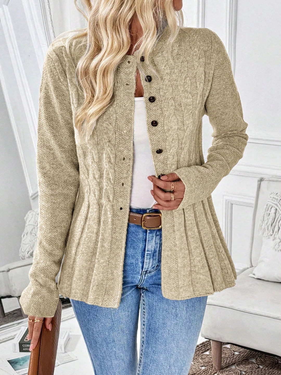 Zarela - Offener Premium-Cardigan