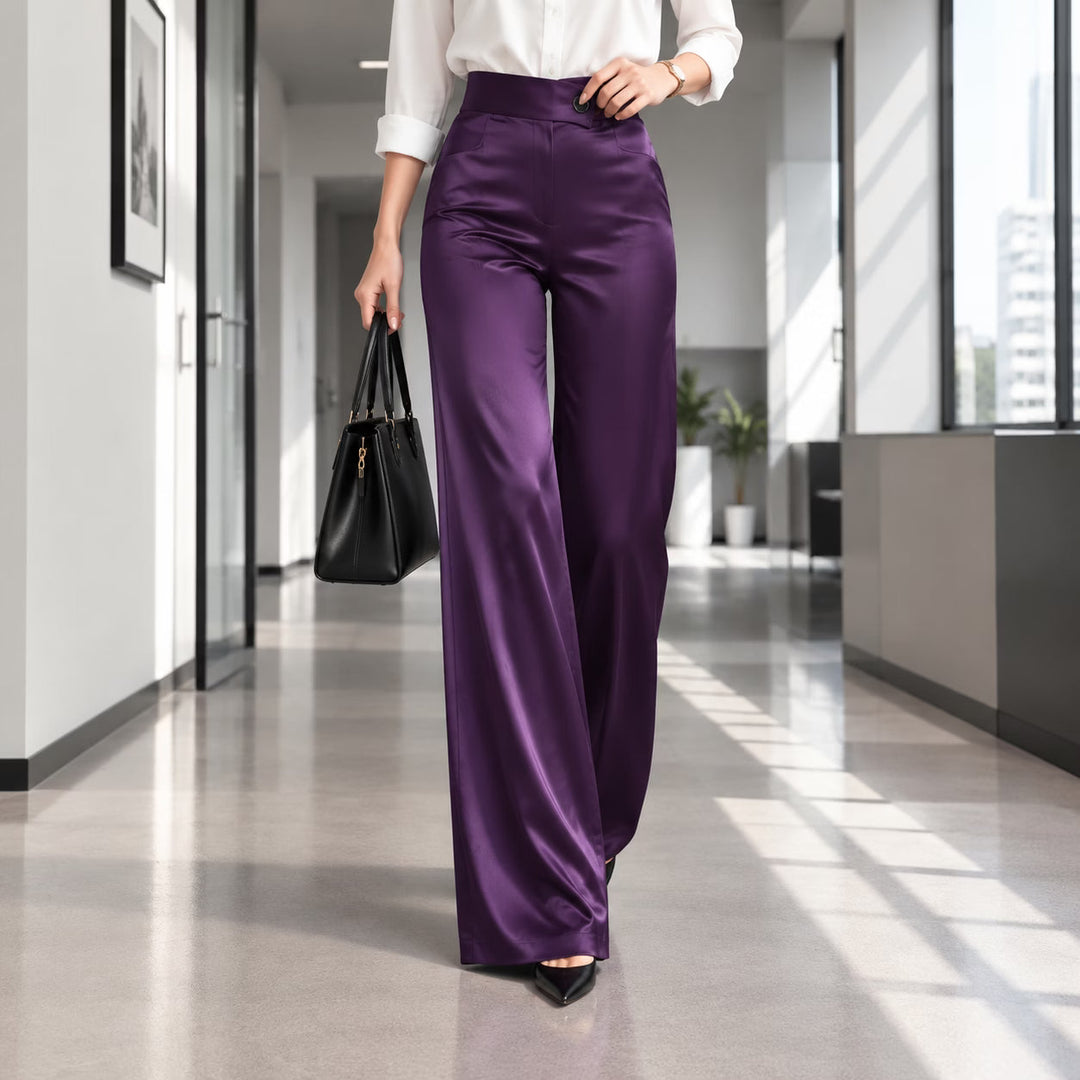 Anouk - elegante hochtaillierte Wide-Leg-Hose