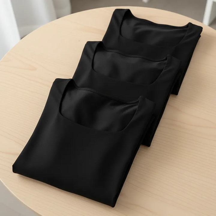 Alise - Geraffter Jumpsuit mit quadratischem Ausschnitt und weitem Bein