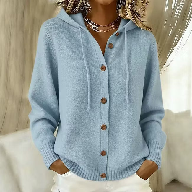 Bell - Lässiger Kapuzen-Cardigan mit Knopfleiste