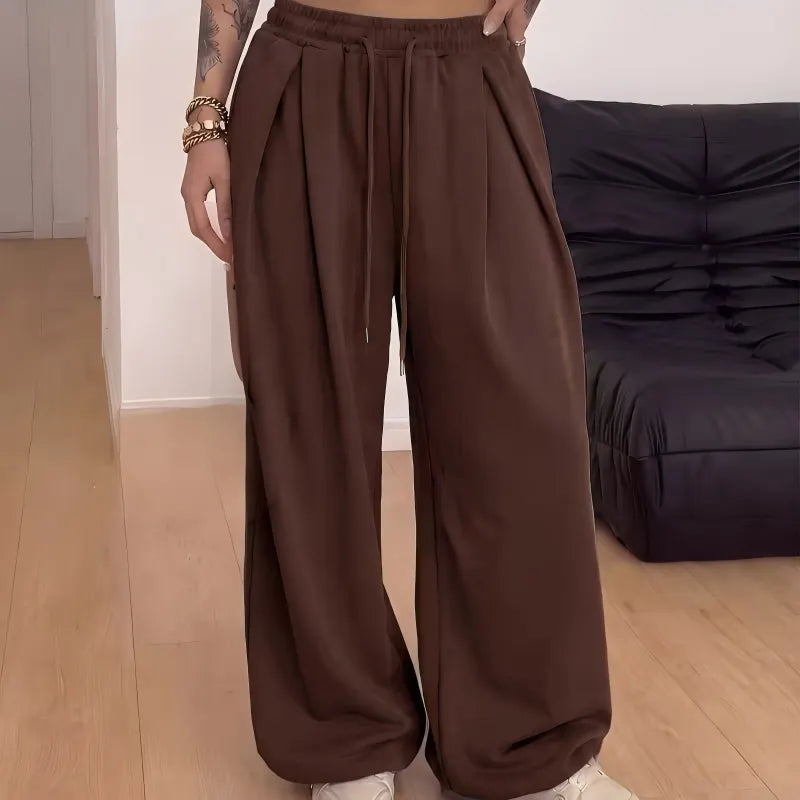 Annis - Lässige, weit geschnittene Hose mit Kordelzug