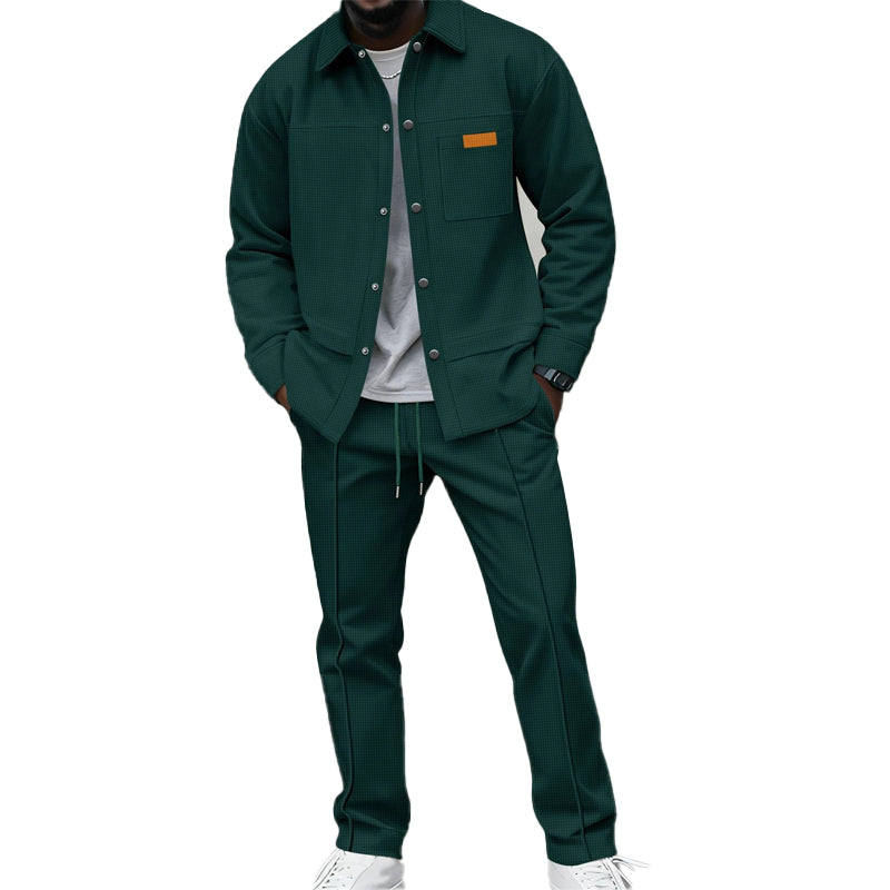 Kaelen - Zweiteiliges Loungewear-Set in Waffelstruktur
