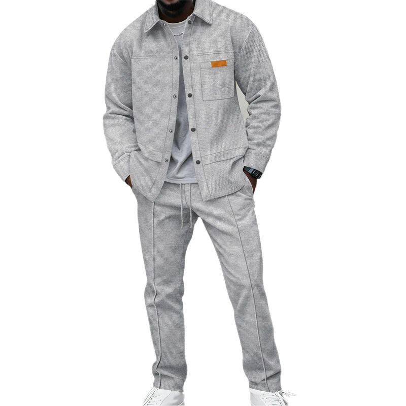 Kaelen - Zweiteiliges Loungewear-Set in Waffelstruktur