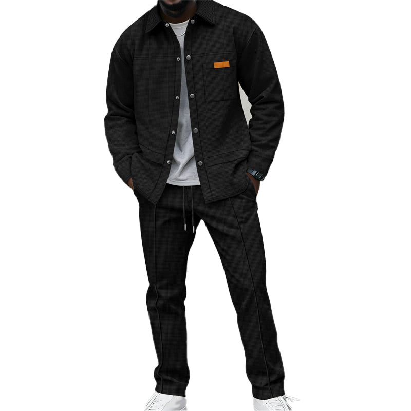 Kaelen - Zweiteiliges Loungewear-Set in Waffelstruktur