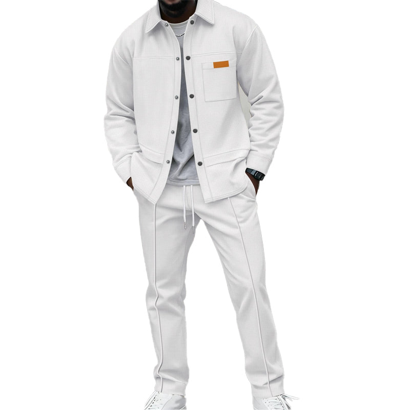 Kaelen - Zweiteiliges Loungewear-Set in Waffelstruktur