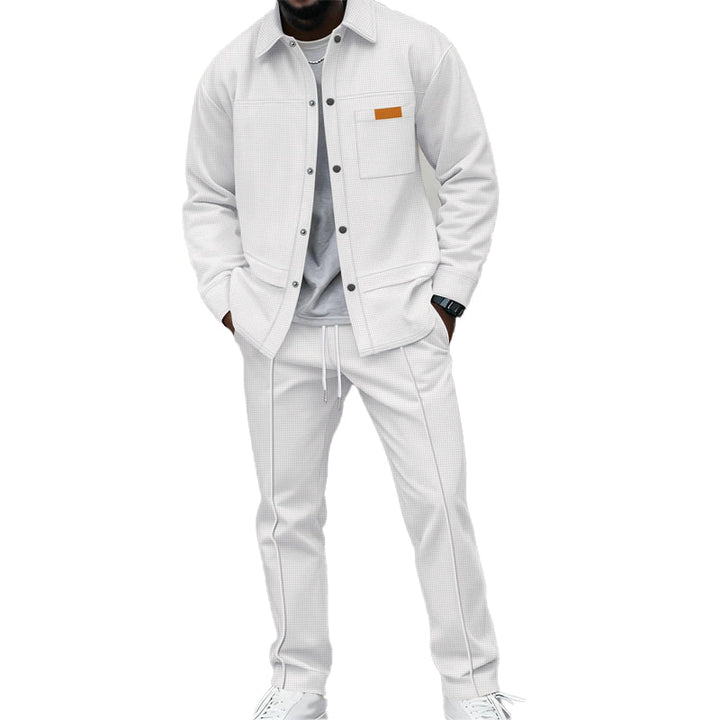 Kaelen - Zweiteiliges Loungewear-Set in Waffelstruktur