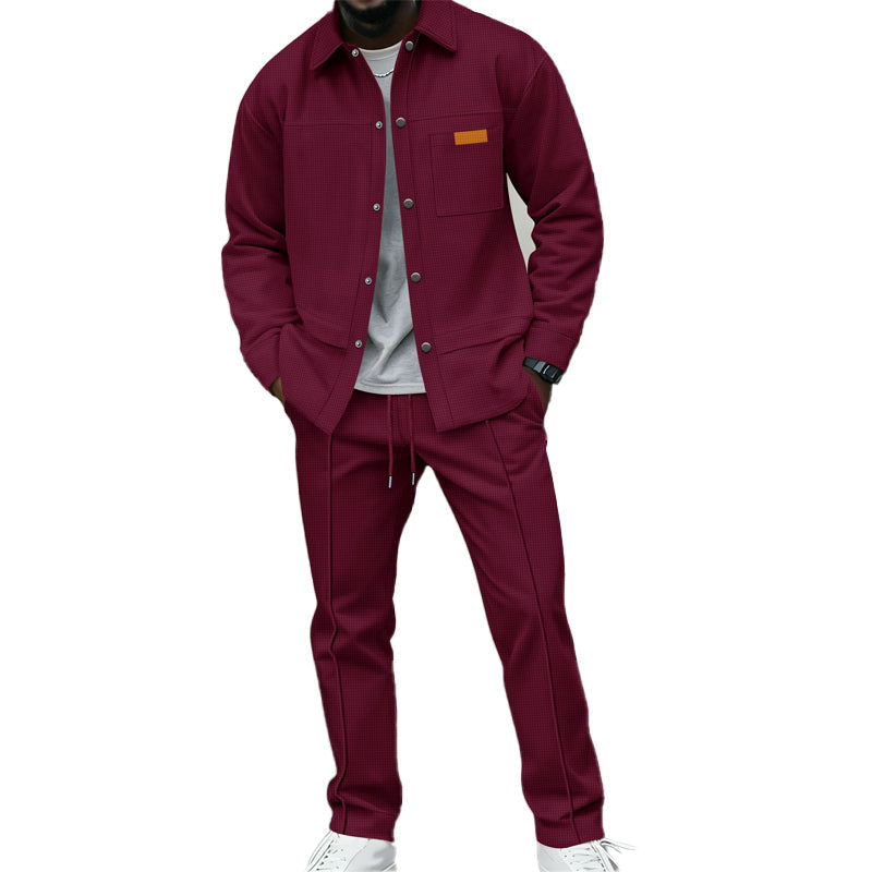 Kaelen - Zweiteiliges Loungewear-Set in Waffelstruktur