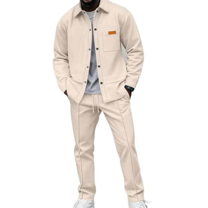 Kaelen - Zweiteiliges Loungewear-Set in Waffelstruktur