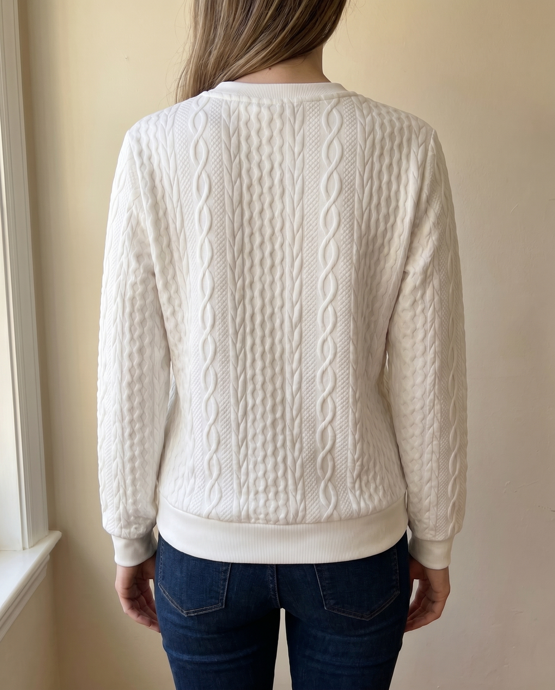 Darla - Strukturierter Zip-Pullover